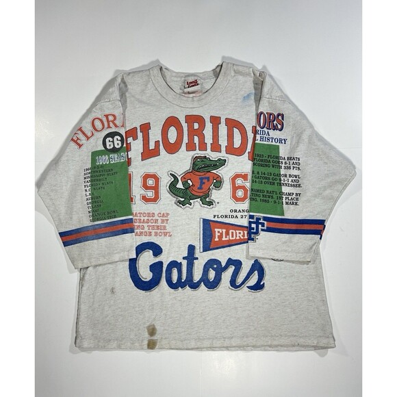 Vintage Long Gone Garan University Of Florida Gators UF 1966 Sweater Shirt Large - Picture 9 of 15
